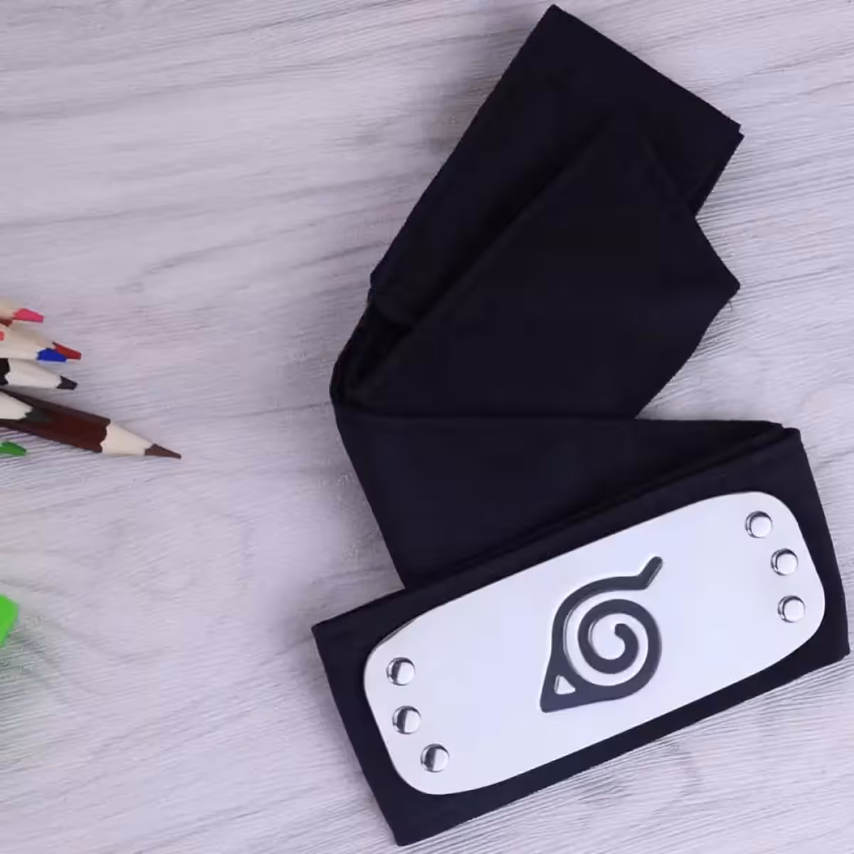 Naruto cosplay aksesuaras – bandana su Konoha lapo simboliu