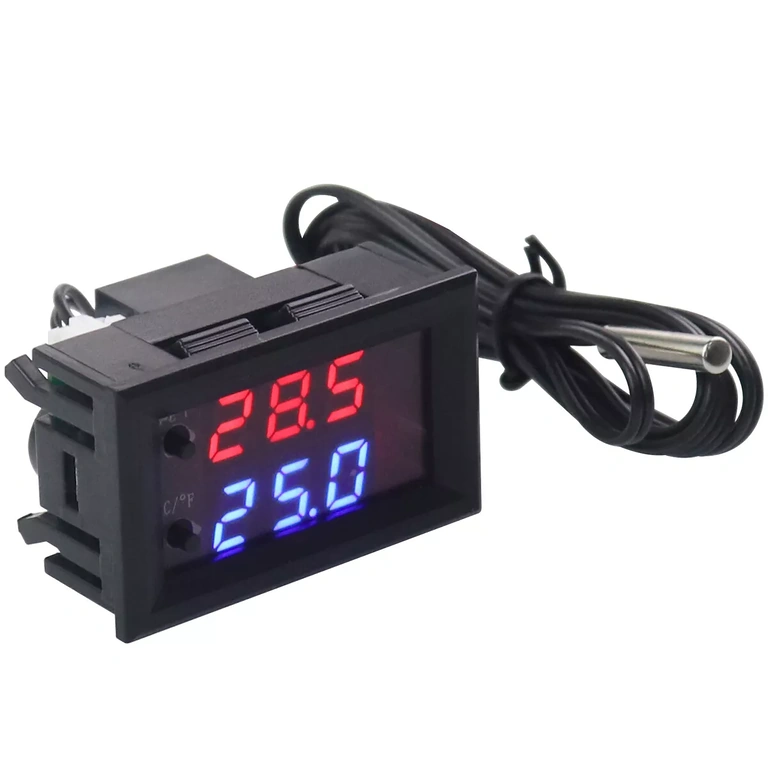 Termostatas su NTC jutikliu atspariu vandeniui Termostatas su panardinamu NTC temperatūros jutikliu ir 40cm laidu