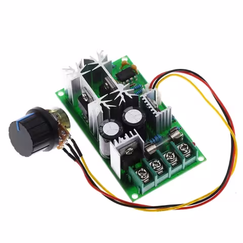 DC 12V 24V 60V PWM variklio greičio reguliatoriaus valdiklis | Nuolatinės srovės greičio reguliatorius 20A 1200W