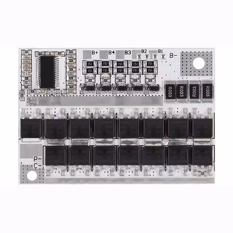BMS 5S 100A 21V – Li-Ion 18650 akumuliatorių apsaugos ir balansavimo modulis