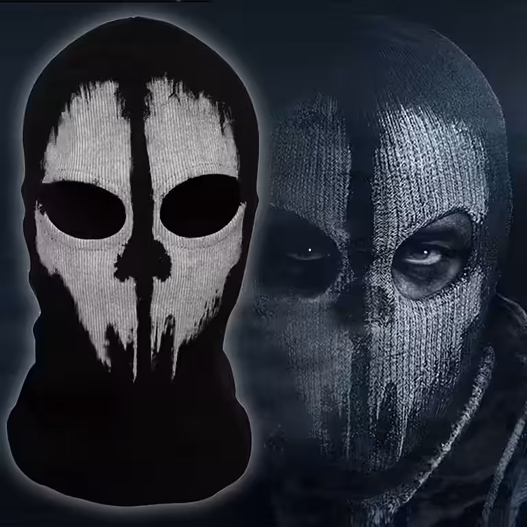 Termo Call of Duty Ghosts kaukė, ideali žiemos sportui, slidinėjimui ir snieglenčių sportui