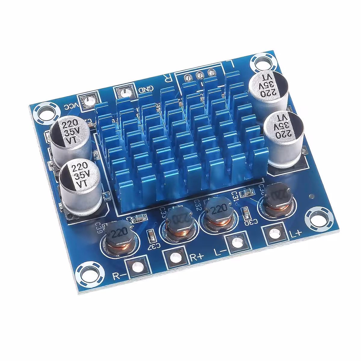 XH-A232 stereo garso stiprintuvo plokštė, 2 kanalai, bendra galia 60W