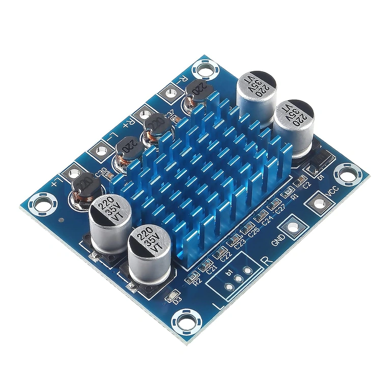 Garso stiprintuvo XH-A232 radiatorių detalė Radiatorių šilumos išsklaidymo detalė XH-A232 automobiliniam garso stiprintuvui