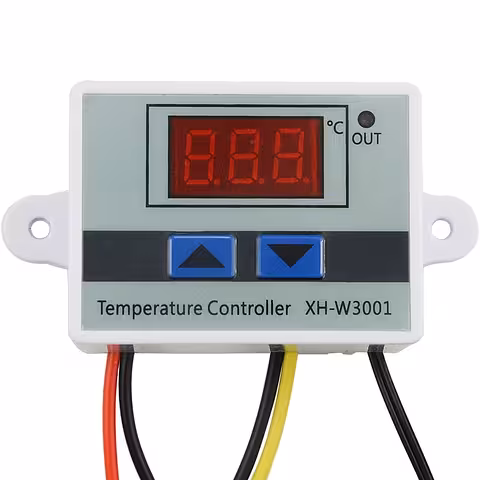 Skaitmeninis elektroninis termostatas 220V 10A – Temperatūros kontrolė inkubatoriui, inkubatoriams, šiltnamiams