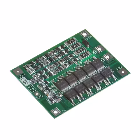 BMS 4S 40A įkrovimo/iškrovimo apsaugos modulis – Li-Ion 18650 akumuliatoriams 14.8V