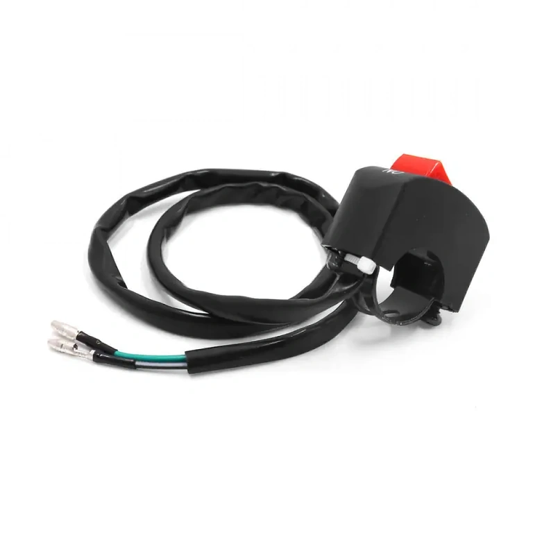 ON/OFF mygtukas skuterio ir motociklo vairui ON/OFF mygtukas šviesų perjungimui paspirtuke ir motocikle