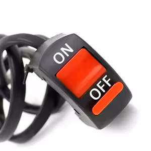 Vairo jungiklis ON/OFF 12V–48V motociklui, dviračiui, paspirtukui, skuterui, ATV