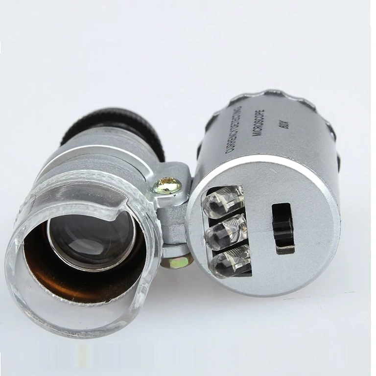 Didinimo mikroskopas laikrodžių tikrinimui Padidinimo lupa mikroskopui laikrodžių patikrai su LED apšvietimu