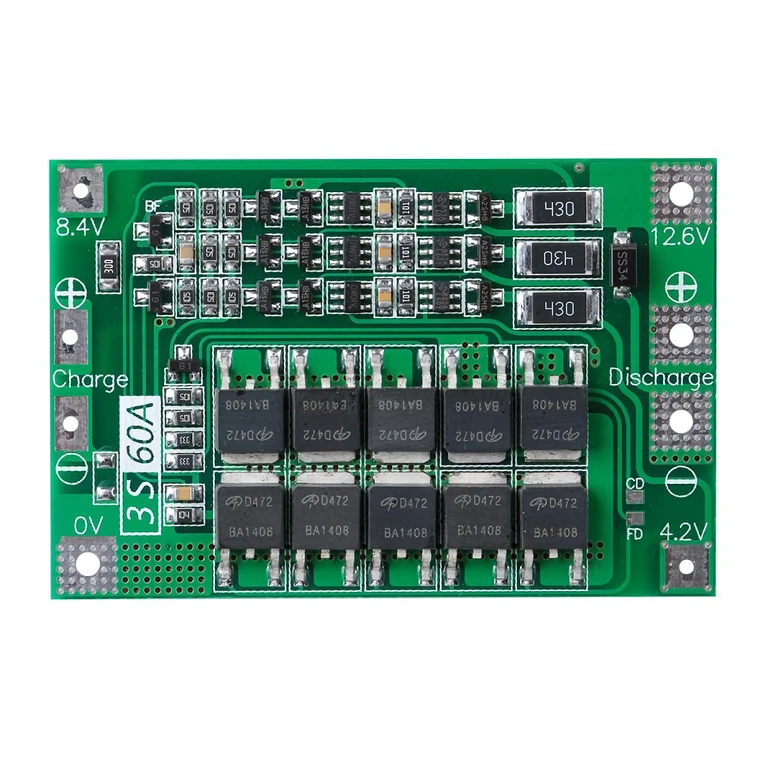 Elektroninė BMS plokštė baterijų apsaugai ir balansavimui