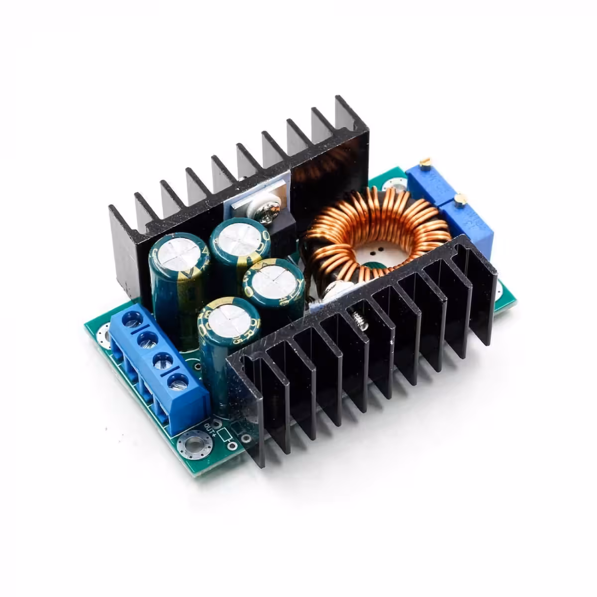 DC-DC step-down keitiklis 9A su srovės ir įtampos reguliavimu