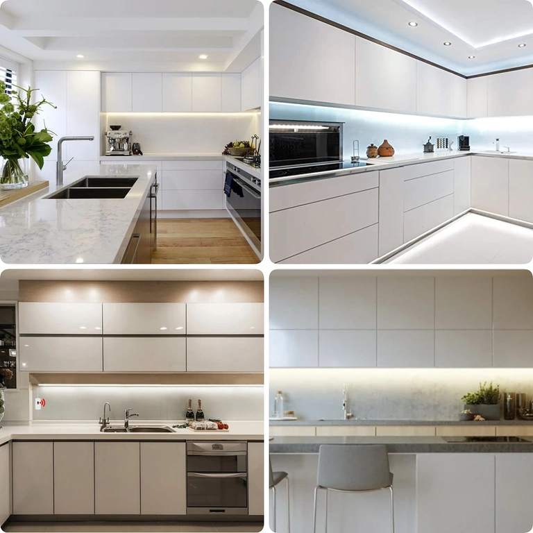 LED juosta su jutikliu montavimui po spintelėmis ar stalviršiu