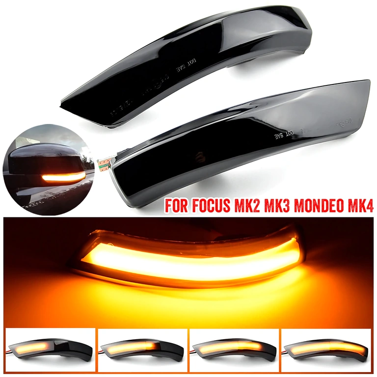 LED sekvencinė šviesa atnaujinimas LED veidrodžių posūkio signalų atnaujinimas su sekvencine funkcija