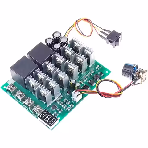 Skaitmeninis PWM DC variklio greičio valdiklis 60A 100A 12V-55V | DC variklio ir HHO generatoriaus reguliatorius