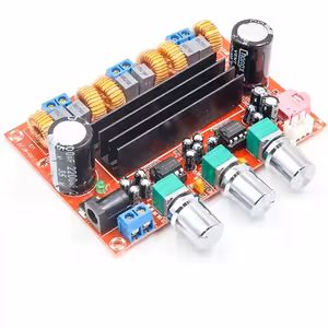 Stereo stiprintuvas 2.1 TPA3116D2 – 2x50W + 100W subwoofer klasė D, audio modulis