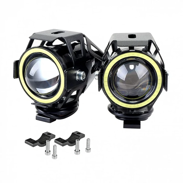 LED šviesos U7 montavimo rinkinys – laidas ir laikiklis Pilnas U7 LED prožektorių montavimo rinkinys