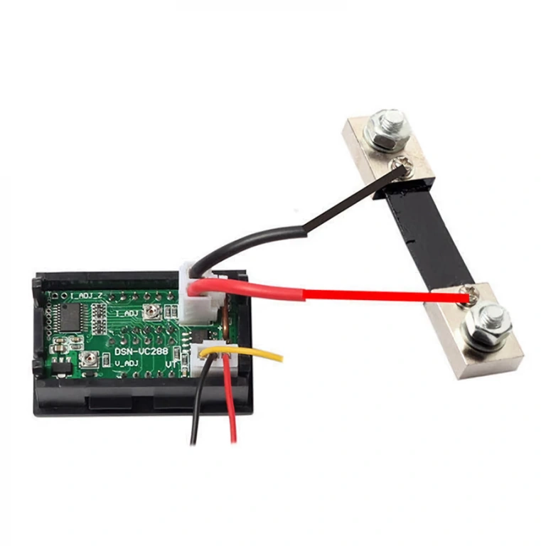 100A DC skaitmeninis ampermetras su šuntu Tikslus ampermetras su šuntu didelėms srovėms