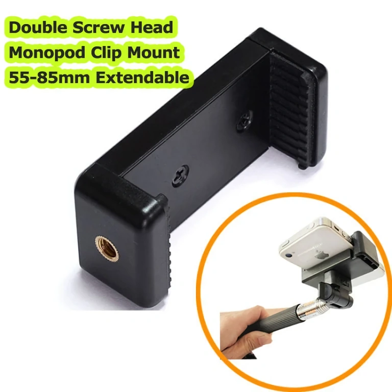 Universalus laikiklis išmaniojo telefono tvirtinimui ant trikojio