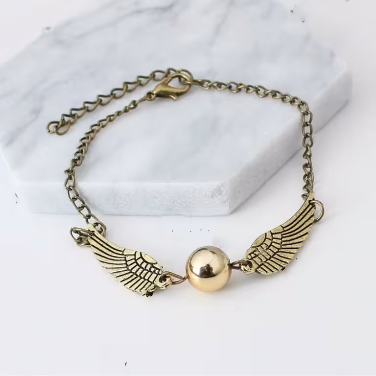 Harry Potter Golden Snitch & Deathly Hallows apyrankė – Auksinė / Sidabrinė, magiška dovana gerbėjams