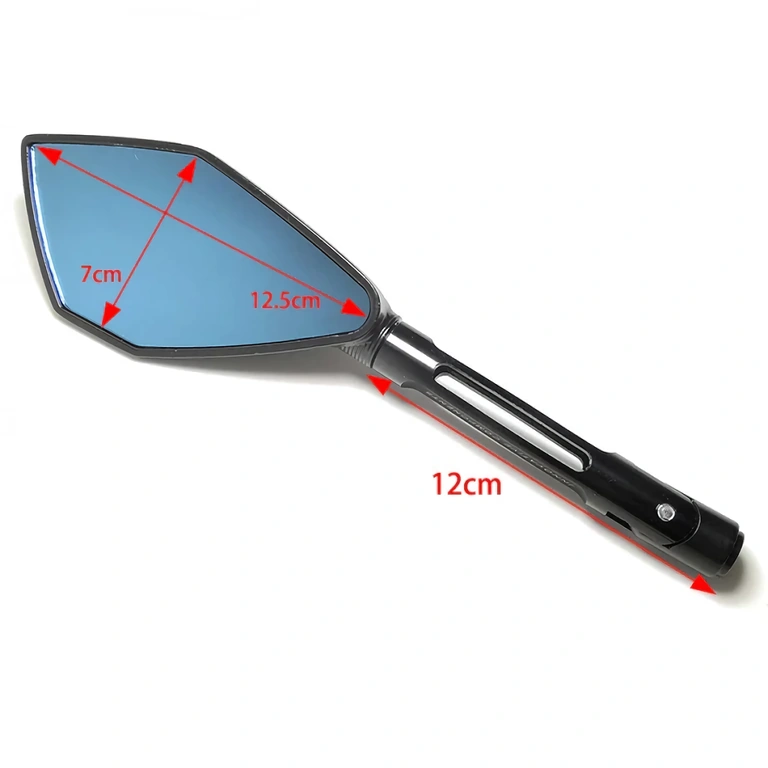 Elegantiški veidrodėliai su tvirtu tvirtinimu bet kokiam motociklui