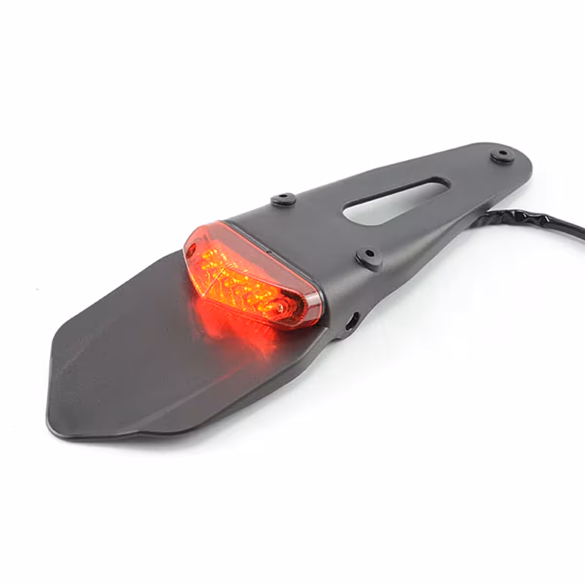 Galinis sparnas su integruota stabdžių šviesa motociklui