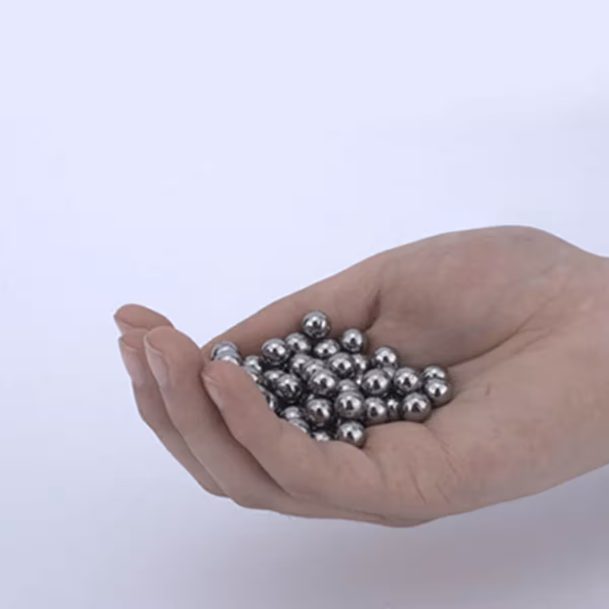 Pilnas 100 plieninių kamuoliukų 8 mm rinkinys lankui, sferinė, lygi forma