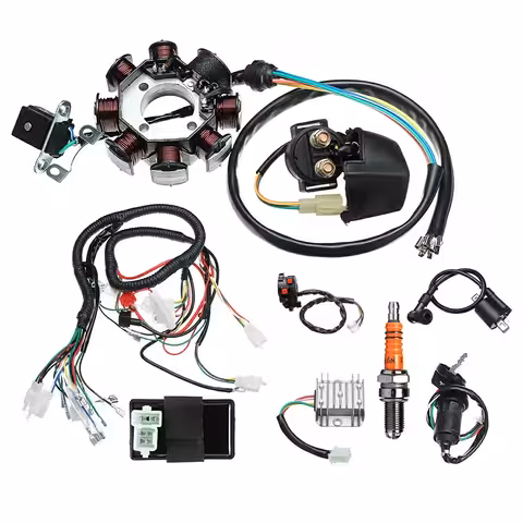 Pilna elektrinė instaliacija kinietiškam ATV 150cc 200cc 250cc 300cc – pilnas vertikalaus variklio 4T laidų komplektas