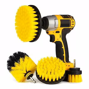 Rinkinys 3 nailoninių sukamojo šepetėlio grąžtui – Baldų, kilimų, kilimėlių ir plastiko valymui