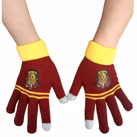 Harry Potter Gryffindor žiemos pirštinės – oficiali Hogvartso apranga