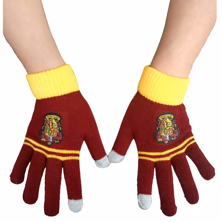 Harry Potter Gryffindor žiemos pirštinės – oficiali Hogvartso apranga
