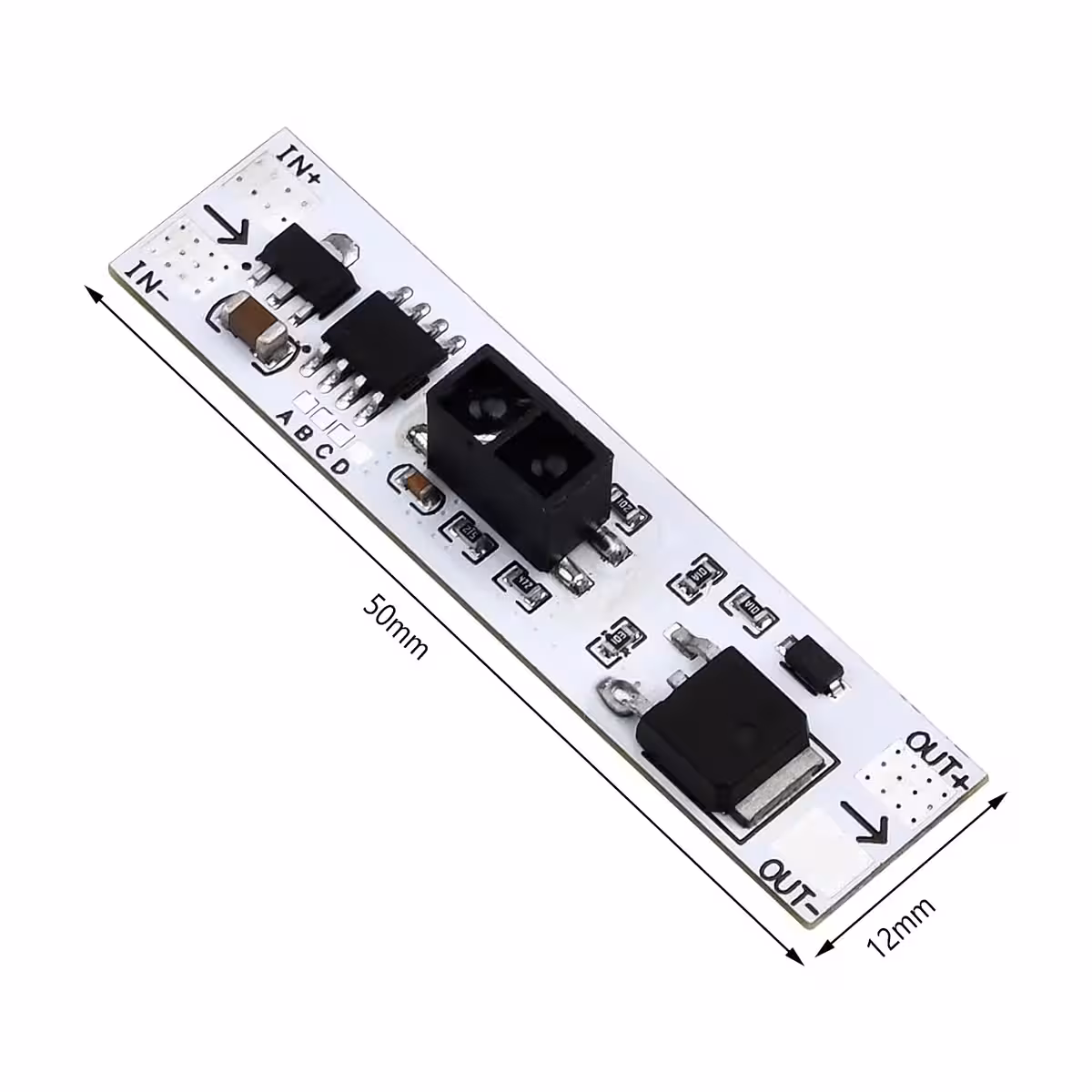 Matmenų diagrama ir montavimo nurodymai XK-GK-4010A jutikliui