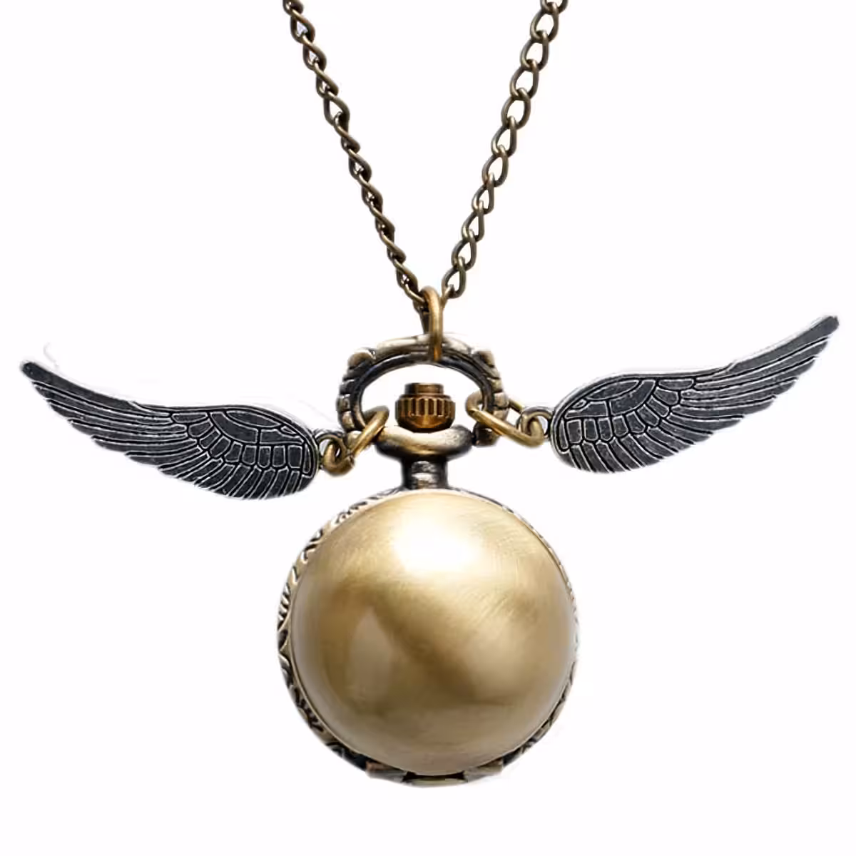 Atviras pakabukas laikrodis su matomais skaičiais – Harry Potter Golden Snitch modelis