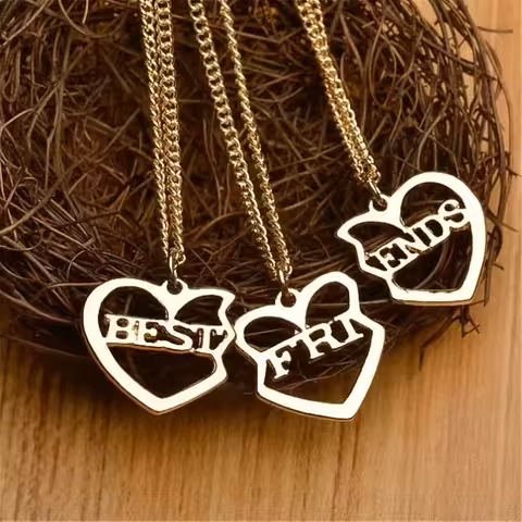 Rinkinys 3 BFF vaikų grandinėlės – 3-in-1 Best Friends Forever
