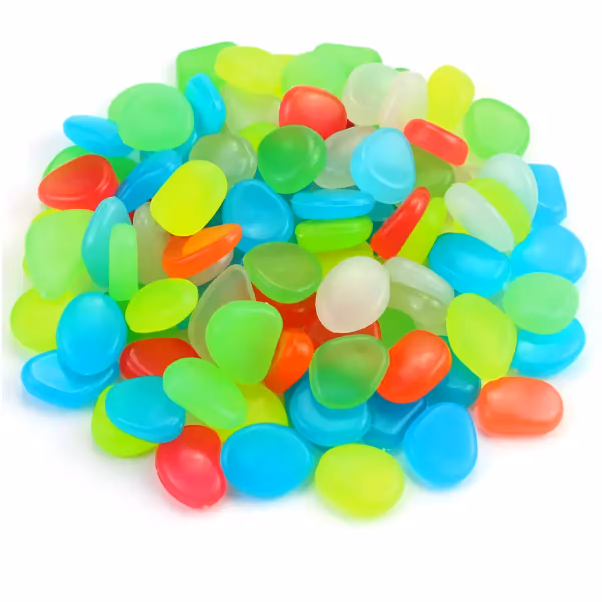 Švytinčios dekoratyvinės akmenėlės apželdinimui