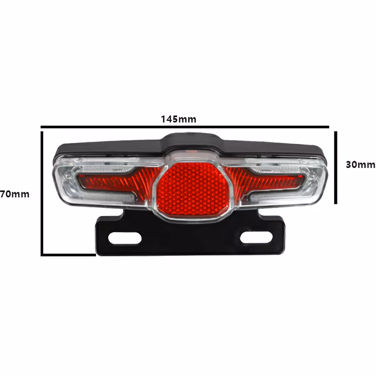 Išmanioji galinė šviesa dviračiui/paspirtukui, atspari vandeniui IPX5