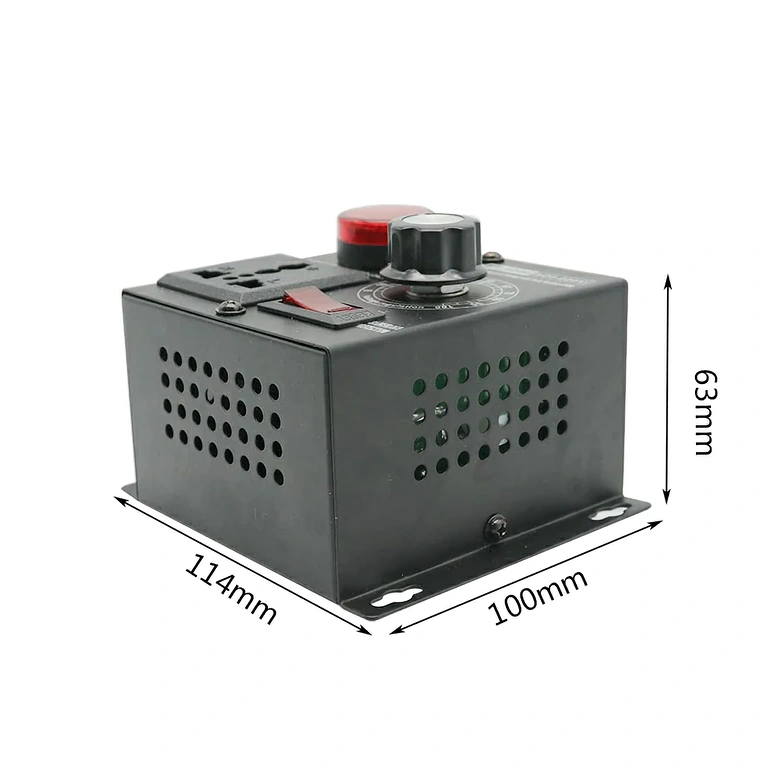 Variklio greičio valdiklis su voltmetru Elektrinių variklių greičio reguliavimo įrenginys su skaitmeniniu ekranu ir ON/OFF jungikliu