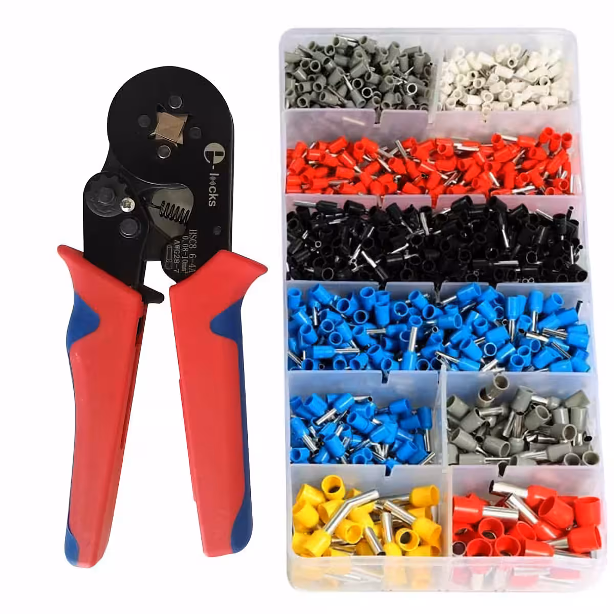 Automatinės replės su krumpliaračio mechanizmu terminalų spaudimui