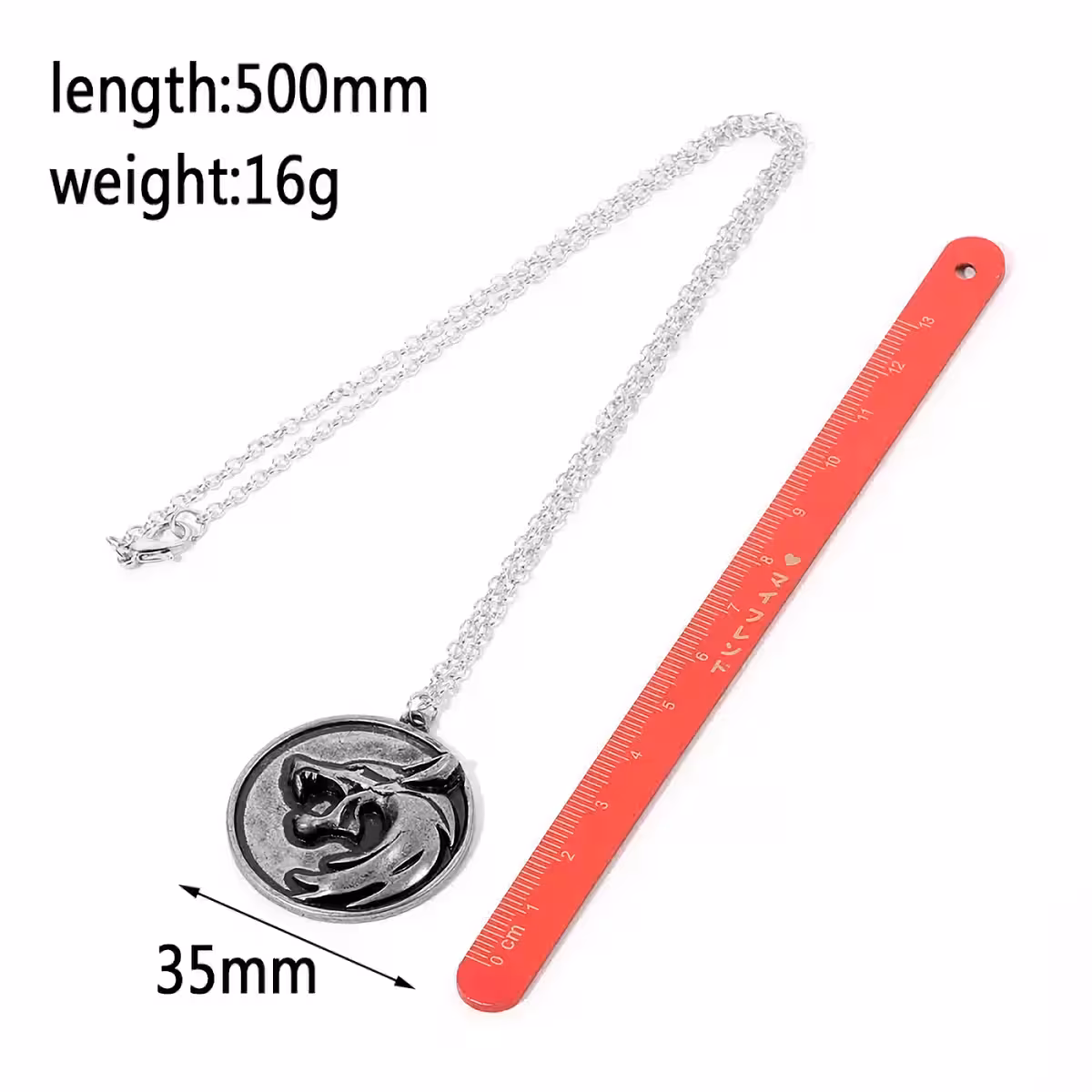 Witcher tematikos dovanos rinkinys, vilko galvos pakabukai, aukštos kokybės