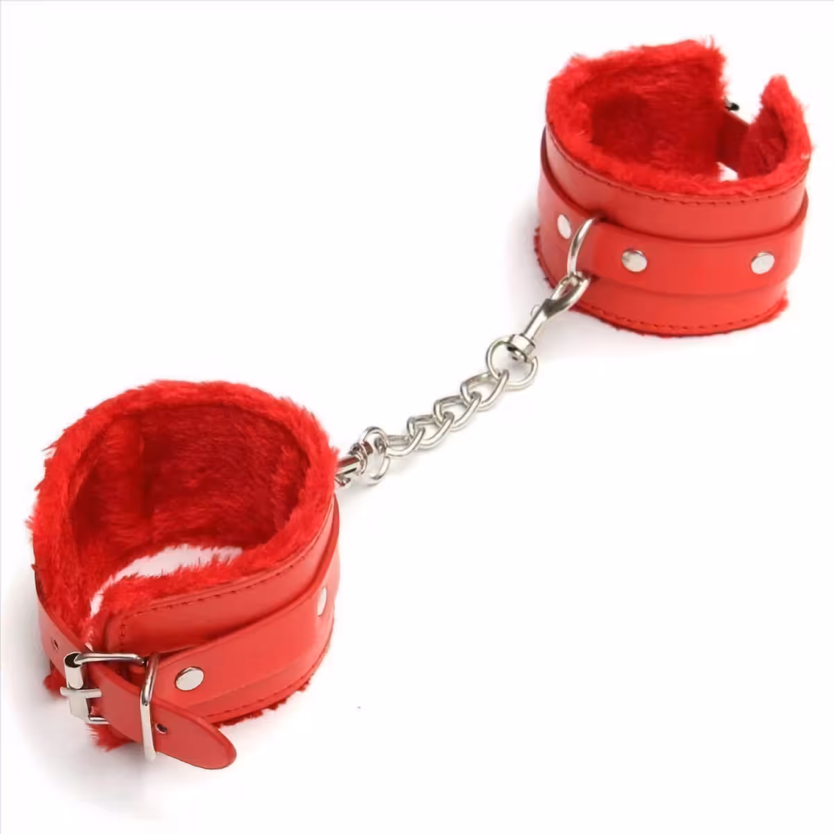 Reguliuojamos antrankės su pūku ir saugiu uždarymu BDSM žaidimams