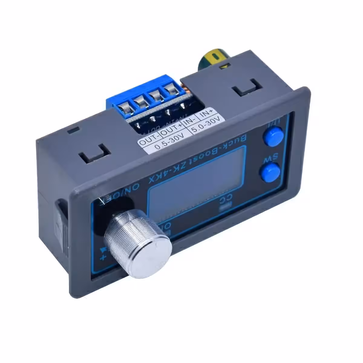 Kompaktiškas DC-DC keitiklis su keliomis apsaugomis, tinkamas eksperimentams ir DIY projektams