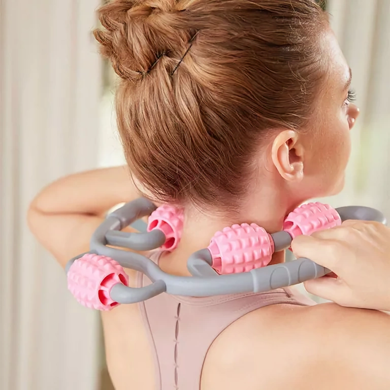 Rankinis anticeliulitinis masažo aparatas su silikoniniais voleliais