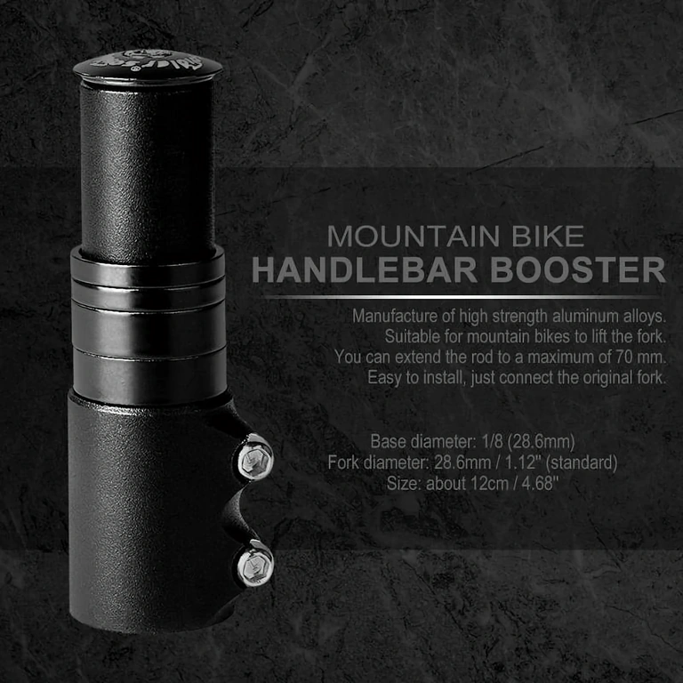 Šakės stovo pratęsimas vairo atnaujinimui Dviračio modernizavimas su iškyša – didelis komfortas