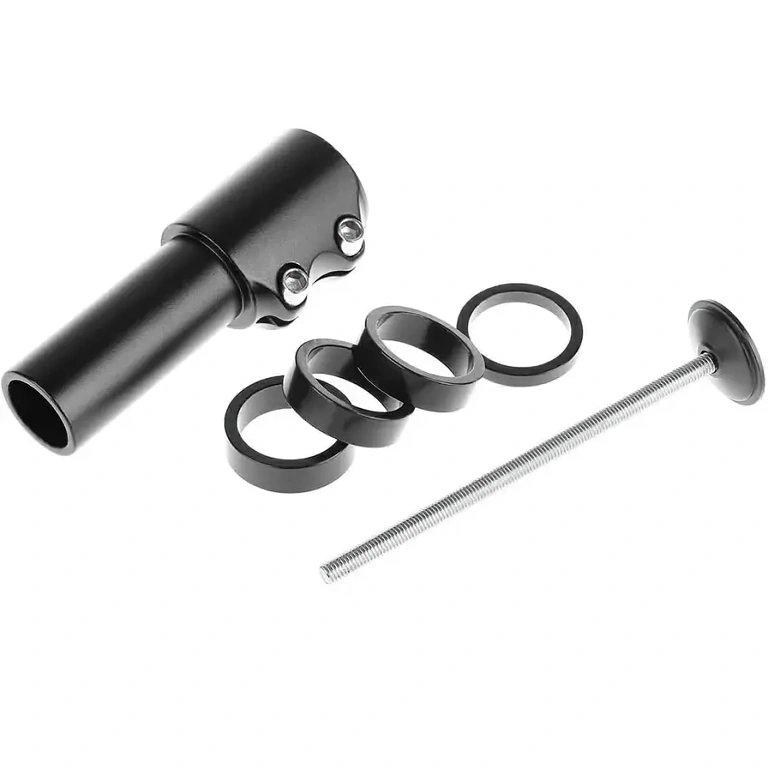 28,6 mm standartinės iškyšos vairui prailginimas Idealus šakės stovo išsiplėtimas – reguliuojamas