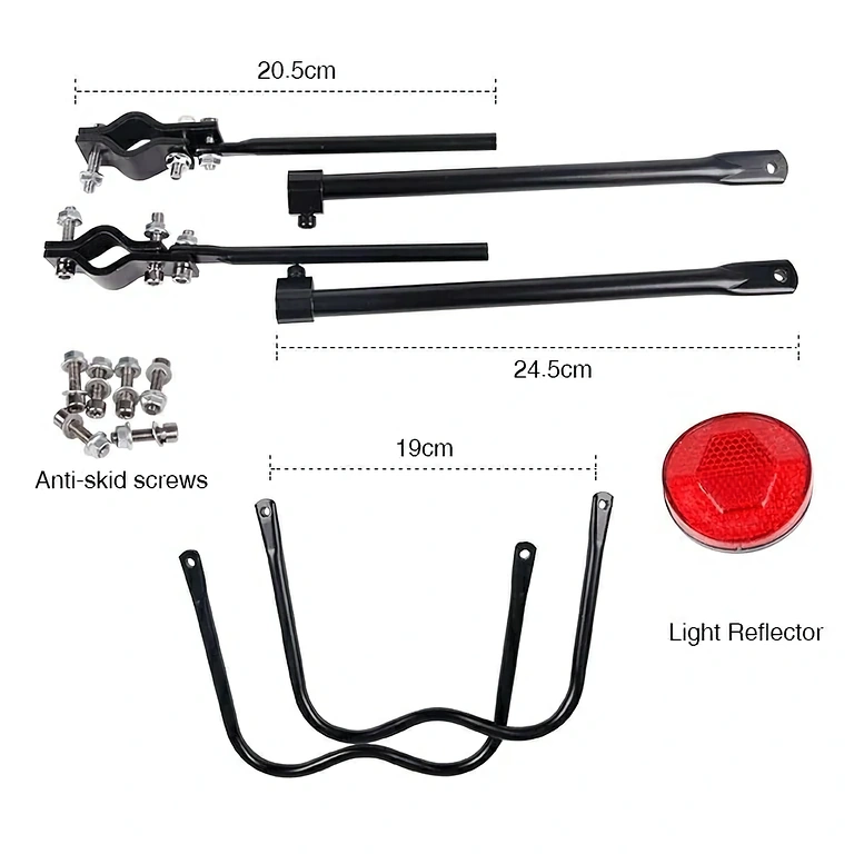 Bagažinės laikiklis dviračiui, greitam montavimui ant sėdynės stovo