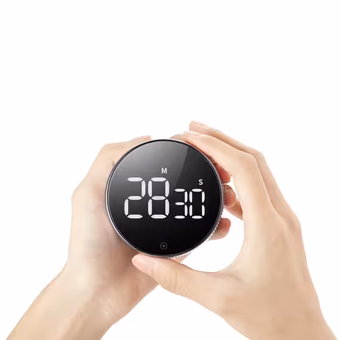 Skaitmeninis virtuvės laikmatis su LED signalu – profesionalus laikmatis su magnetu ir dideliu ekranu