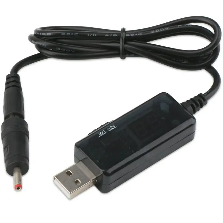 Step-up modulis su įtampos pasirinkimu ir LED ekranu, idealus nešiojamam maitinimui