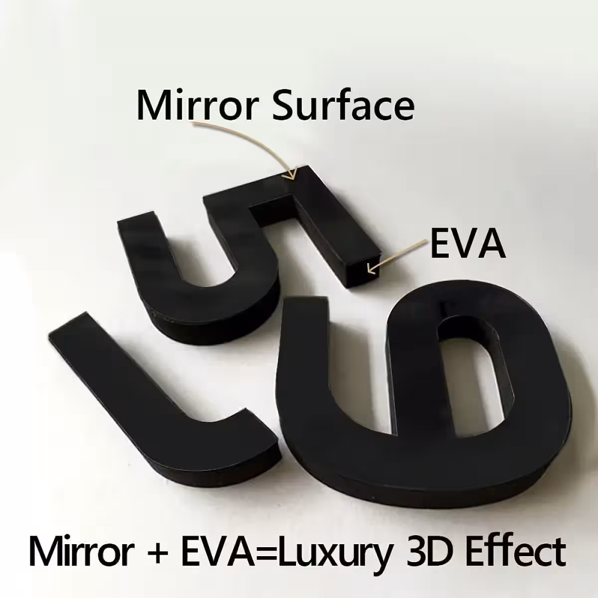 Didelis blizgus juodas laikrodis, 3D efektas, lengvas montavimas su šablonu