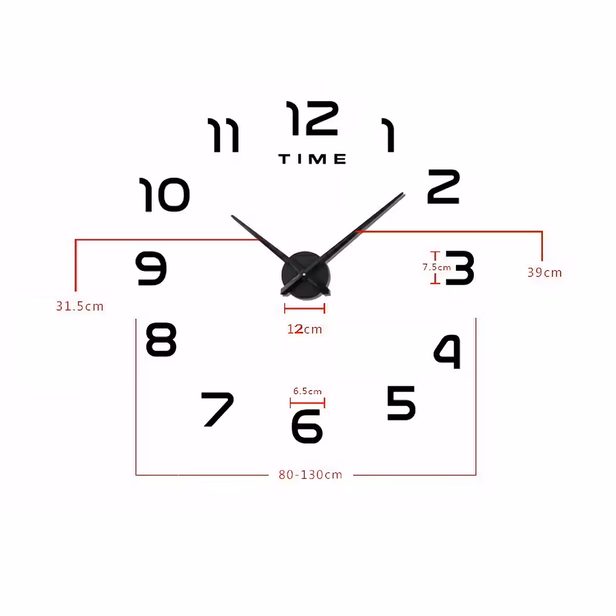 Didelis dekoratyvinis laikrodis, idealus modernioms erdvėms: svetainėms, viešbučiams, registratūrai
