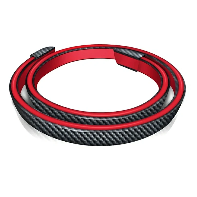 Anglies pluošto spoileris su LED juosta saugumui stabdant