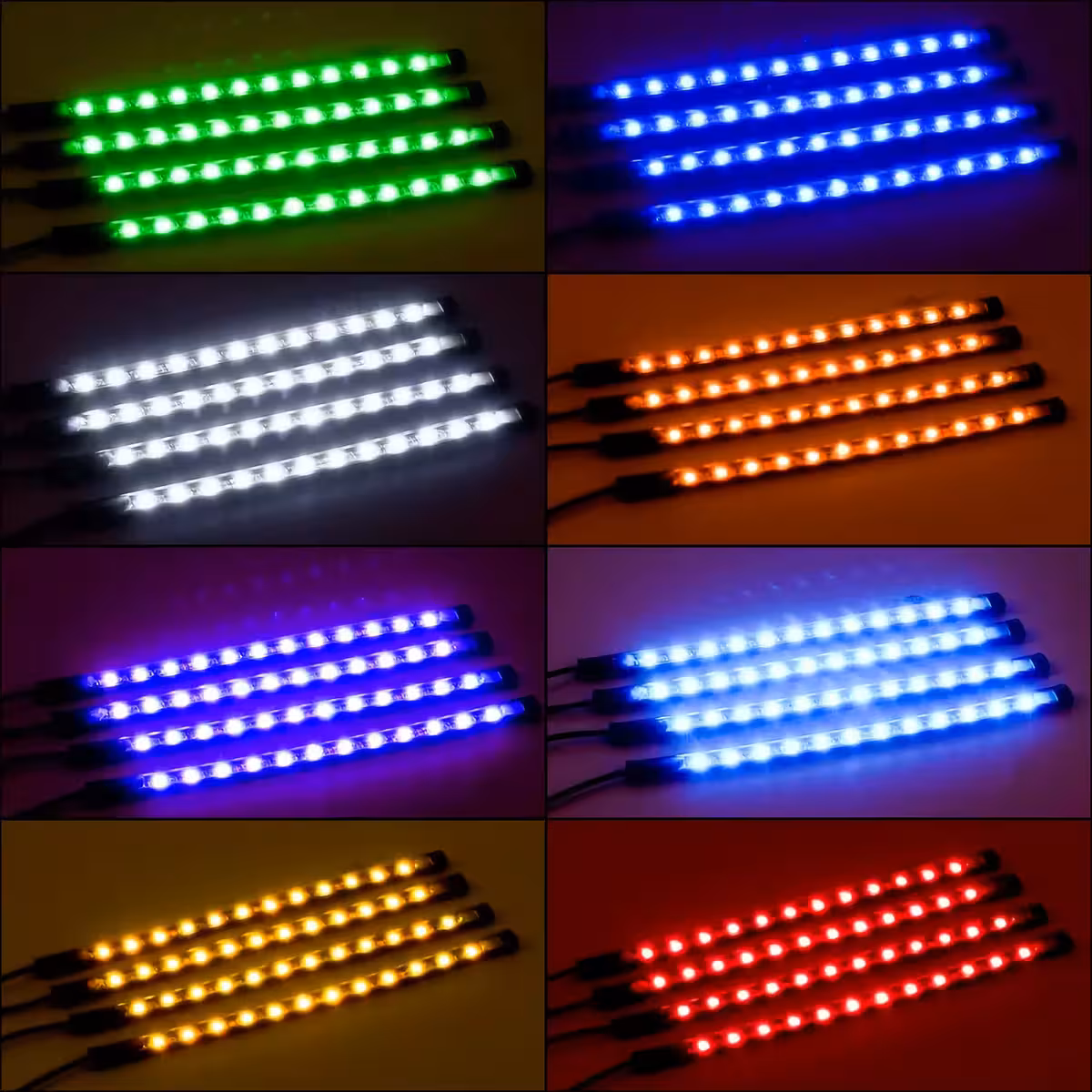 Lanksti LED juosta automobilių interjerui