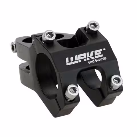 Trumpa MTB dviračio vairo rankena – WAKE 31.8 mm, aliuminis, juodas
